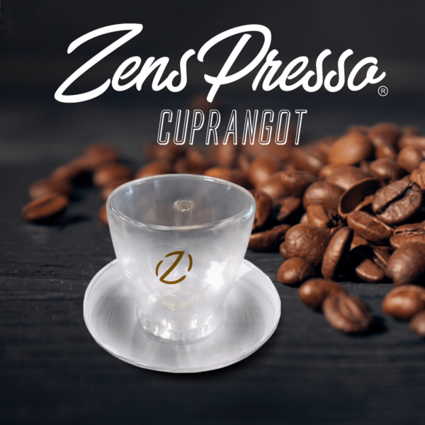 Zenspresso Cupranggot  Double-wall Espresso Cup & Coaster